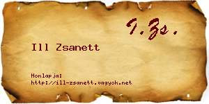 Ill Zsanett névjegykártya